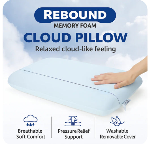 Rebound Memory Foam Cloud Pillow