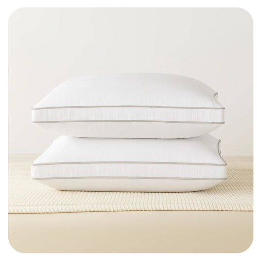 Premium Egyptian Cotton Silk Pillow Pair