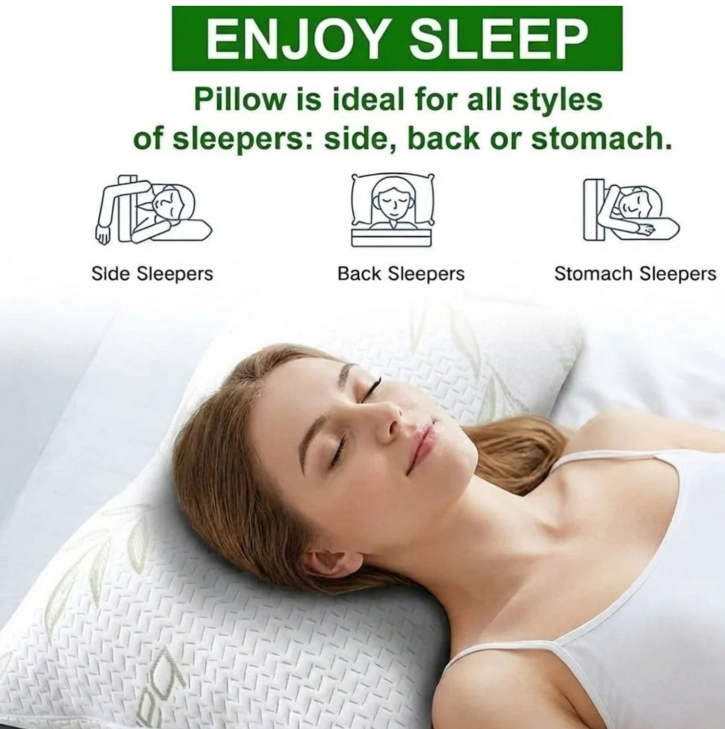 2 x Bamboo supportive pillows
