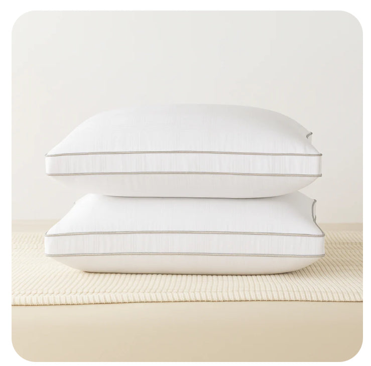 Premium Egyptian Cotton Silk Pillow Pair